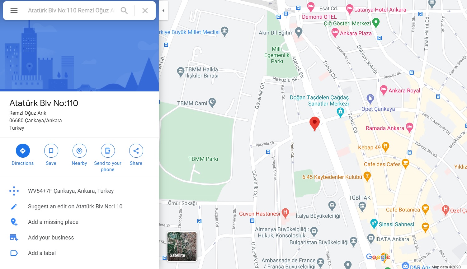 سفارت آمریکا در آنکارا